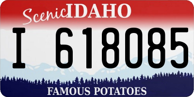 ID license plate I618085