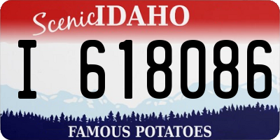 ID license plate I618086
