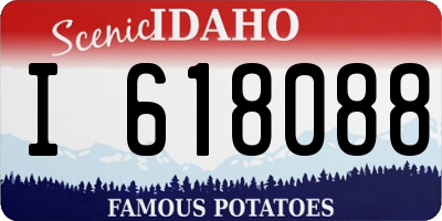 ID license plate I618088