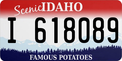 ID license plate I618089