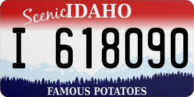 ID license plate I618090