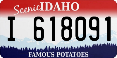 ID license plate I618091