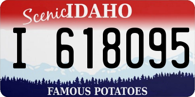 ID license plate I618095