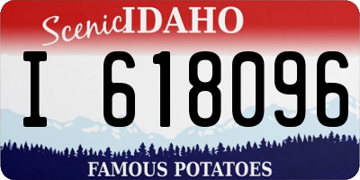ID license plate I618096