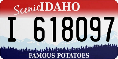 ID license plate I618097