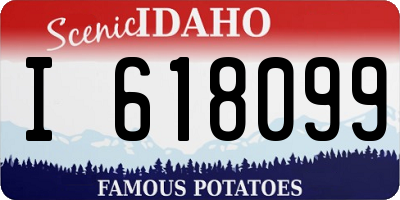 ID license plate I618099