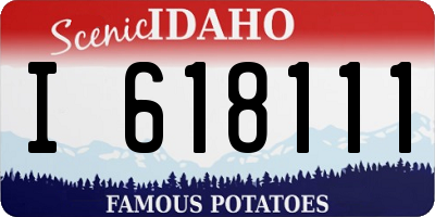 ID license plate I618111