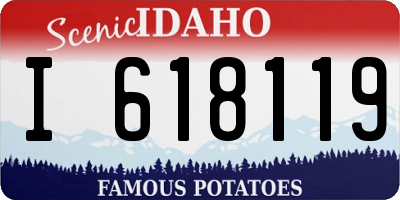 ID license plate I618119
