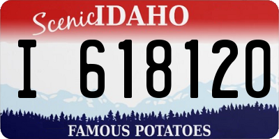 ID license plate I618120