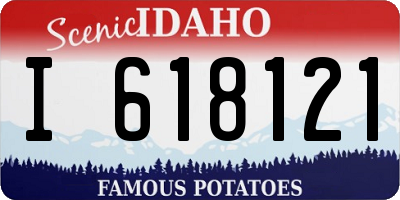 ID license plate I618121