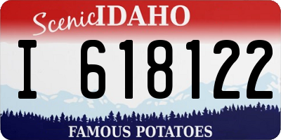 ID license plate I618122
