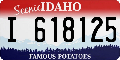 ID license plate I618125
