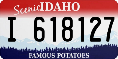 ID license plate I618127