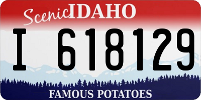 ID license plate I618129