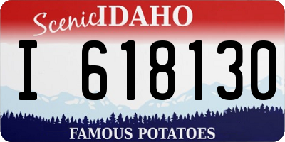 ID license plate I618130