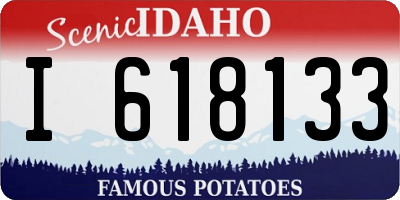 ID license plate I618133