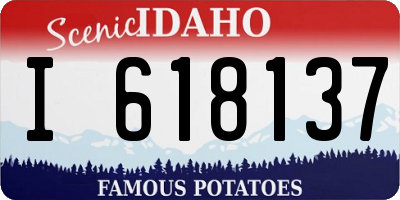 ID license plate I618137