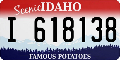 ID license plate I618138