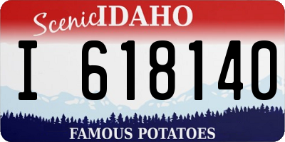 ID license plate I618140