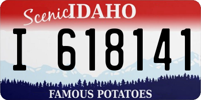 ID license plate I618141