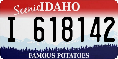 ID license plate I618142