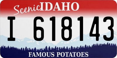 ID license plate I618143