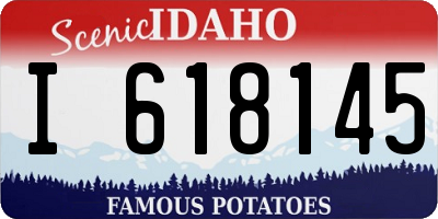 ID license plate I618145