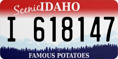ID license plate I618147