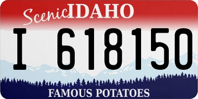 ID license plate I618150