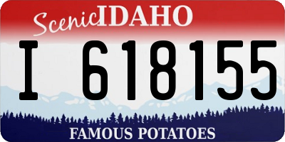 ID license plate I618155