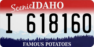ID license plate I618160