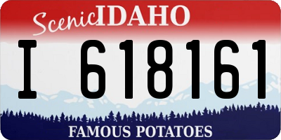ID license plate I618161