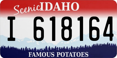 ID license plate I618164