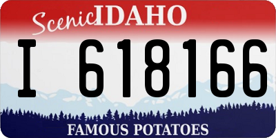 ID license plate I618166