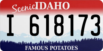 ID license plate I618173