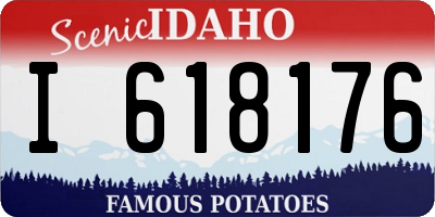 ID license plate I618176