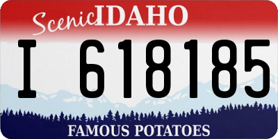 ID license plate I618185