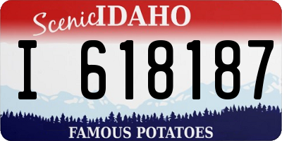 ID license plate I618187