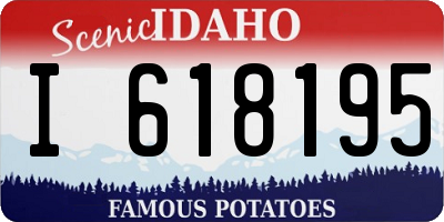 ID license plate I618195