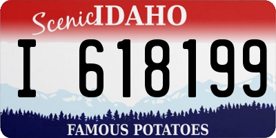 ID license plate I618199