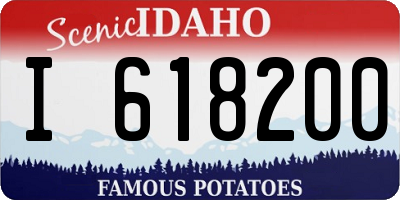 ID license plate I618200