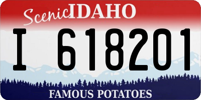 ID license plate I618201