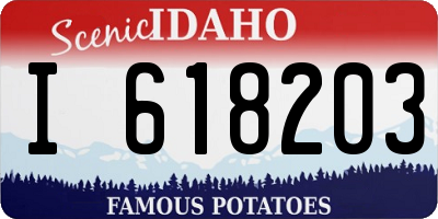 ID license plate I618203