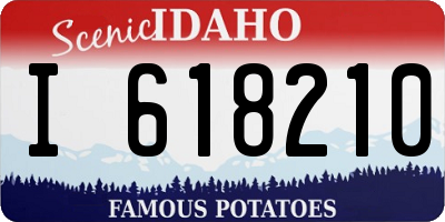 ID license plate I618210