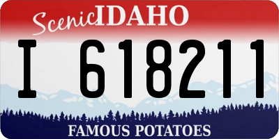 ID license plate I618211
