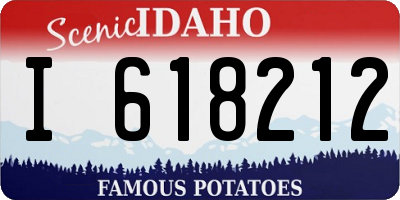 ID license plate I618212