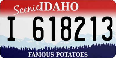 ID license plate I618213