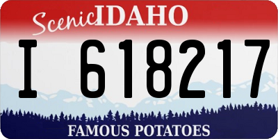 ID license plate I618217