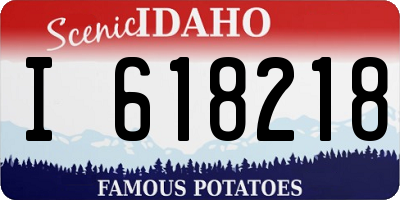 ID license plate I618218