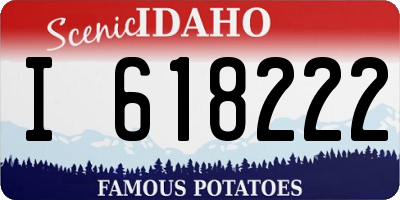ID license plate I618222